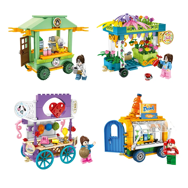 Sembo Blocks City Street View Series Milk Tea Toy Sales Cart 3D Model Building Blocks Friends Shops Vehicle Toys For Girls Gifts
Sembo Blocks City Street View Series Milk Tea Toy Sales Cart 3D Model Building Blocks Friends Shops Vehicle Toys For Girls Gifts