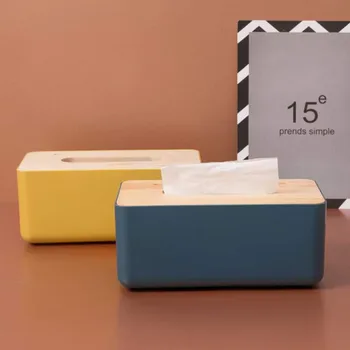 Tissue Holder Rectangular Tissue Box With Wooden Cover Home Facial Tissue Cases Table Tissue Box With Phone Shelf
Tissue Holder Rectangular Tissue Box With Wooden Cover Home Facial Tissue Cases Table Tissue Box With Phone Shelf