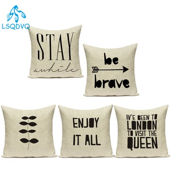 Decorative Pillows Case Cotton Linen Letter Enjoy It All Geometric Sofa Cushion Cover for Living Room Decoration Pillowcase
Decorative Pillows Case Cotton Linen Letter Enjoy It All Geometric Sofa Cushion Cover for Living Room Decoration Pillowcase