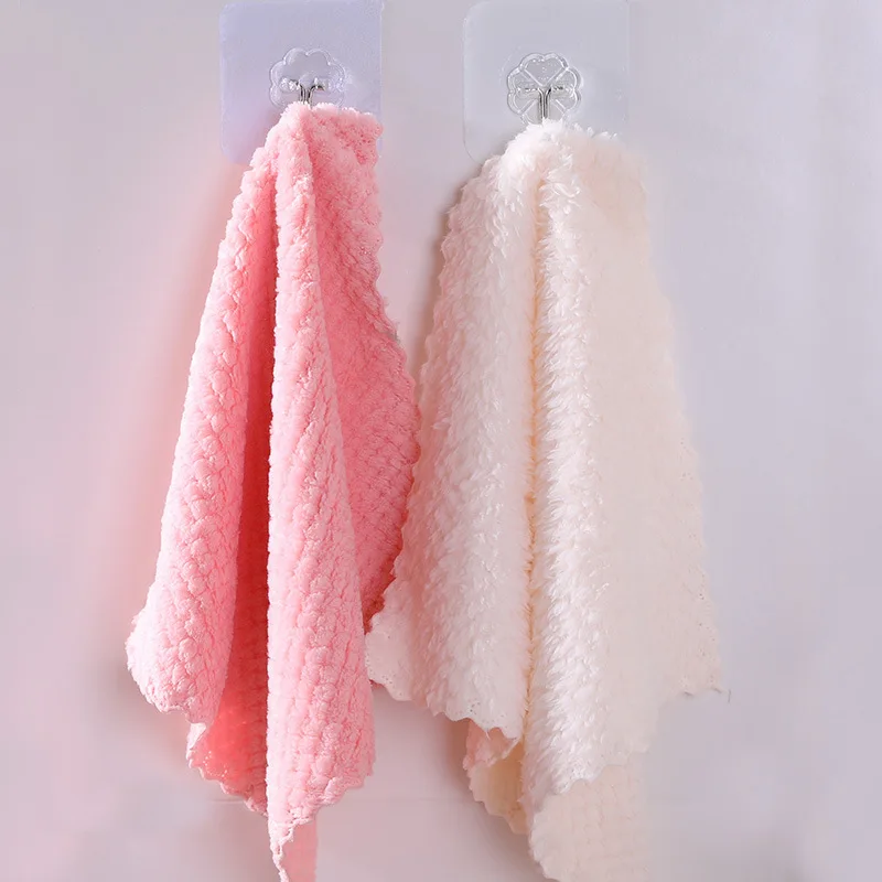 Plain Color bo luo wen Hangable Wash Dishes Cloth Kitchen Coral Velvet Water Cleaning cloth Oil-free Cleaning Dish Towel
Plain Color bo luo wen Hangable Wash Dishes Cloth Kitchen Coral Velvet Water Cleaning cloth Oil-free Cleaning Dish Towel
