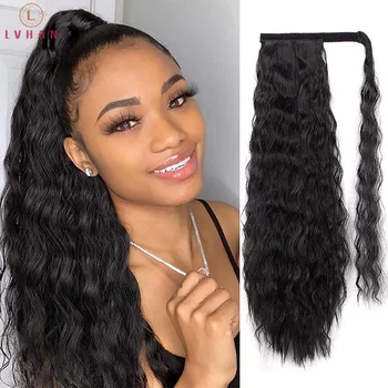 WEILAI Synthetic wig Pony Tail Corn Wavy Long Ponytail Wrap on Clip Hair hairpiece ponytails extensions Ombre Blonde Brown false
WEILAI Synthetic wig Pony Tail Corn Wavy Long Ponytail Wrap on Clip Hair hairpiece ponytails extensions Ombre Blonde Brown false