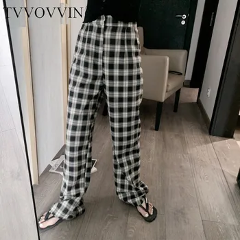 TVVOVVIN 2020 Plaid New Summer Thin Section High Waist Drape Straight Female Slim Thin Loose Trousers Loose Streetwear A724
TVVOVVIN 2020 Plaid New Summer Thin Section High Waist Drape Straight Female Slim Thin Loose Trousers Loose Streetwear A724