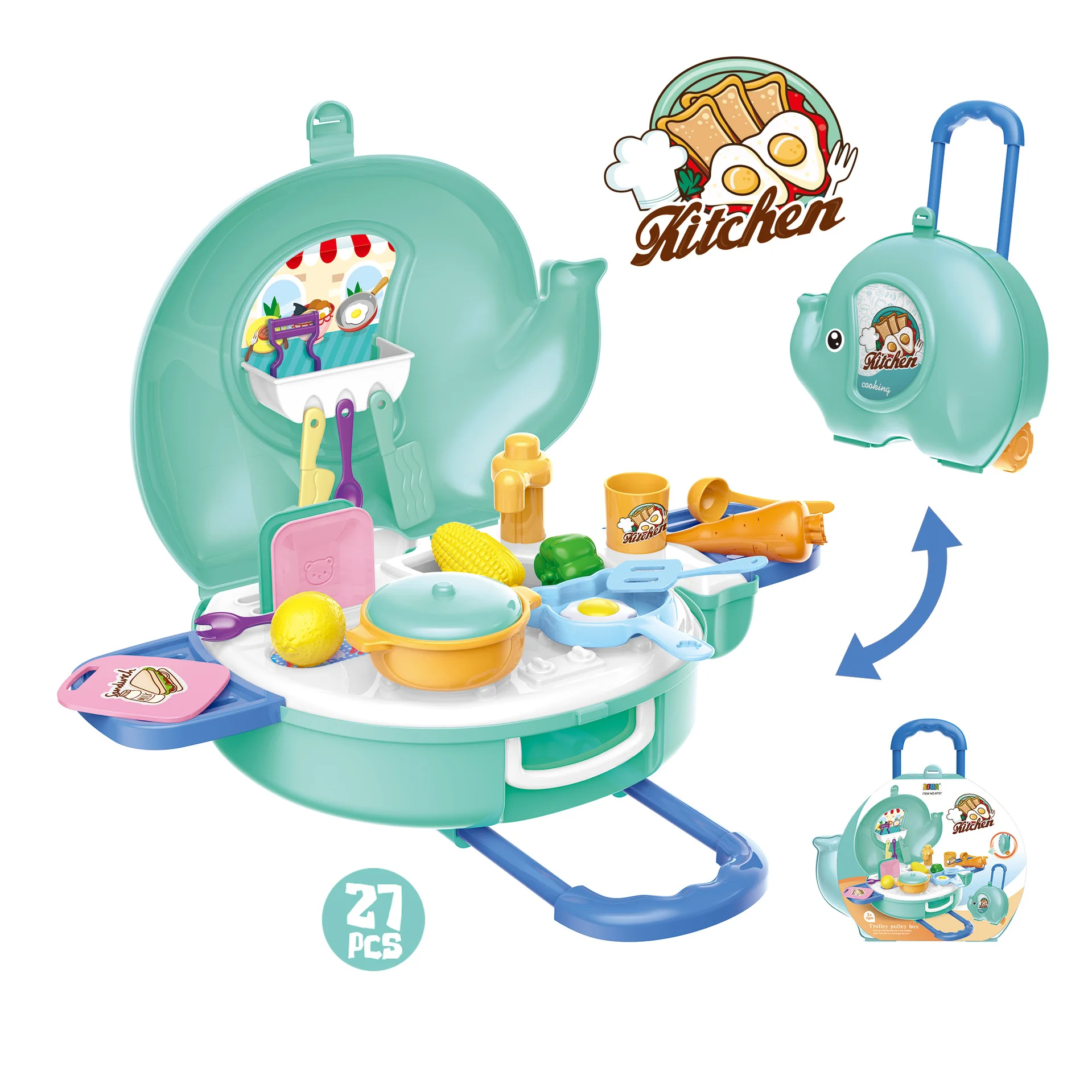 CHILDREN'S Cartoon Model Kitchen Tableware Ice Cream Candy Set Play House Elephant Travel Trolley Toy
CHILDREN'S Cartoon Model Kitchen Tableware Ice Cream Candy Set Play House Elephant Travel Trolley Toy