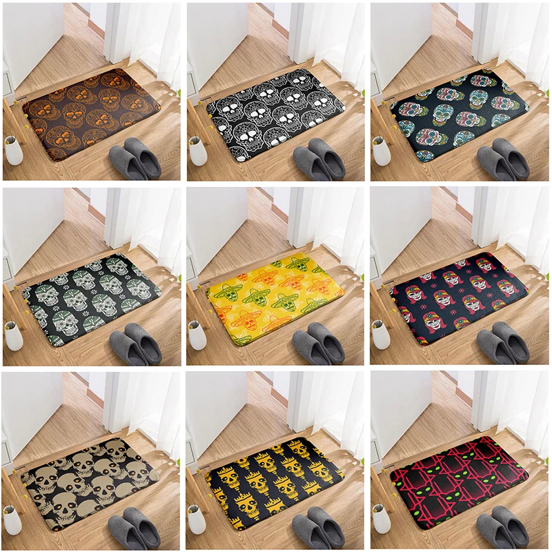 New 3D Printing Skull Carpet 7MM Thick Sponge Anti-Slip PVC Door Mat Kitchen Bathroom Corridor Absorbent Floor Mat Prayer Rug
New 3D Printing Skull Carpet 7MM Thick Sponge Anti-Slip PVC Door Mat Kitchen Bathroom Corridor Absorbent Floor Mat Prayer Rug