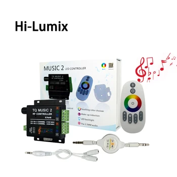 DC12-24V 18A RF Remote RGB led strip Music 2 Controller Intelligent Sonic Sensitivity Audio control for 3528 5050 5630 Led light
DC12-24V 18A RF Remote RGB led strip Music 2 Controller Intelligent Sonic Sensitivity Audio control for 3528 5050 5630 Led light