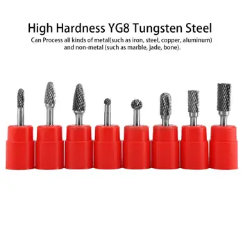 8pcs 1/4" Shank Double Cut Carbide Rotary Burr Die Grinder Grinding Bit Tool Set Carbide Milling Cutter Rotary Tool
8pcs 1/4" Shank Double Cut Carbide Rotary Burr Die Grinder Grinding Bit Tool Set Carbide Milling Cutter Rotary Tool