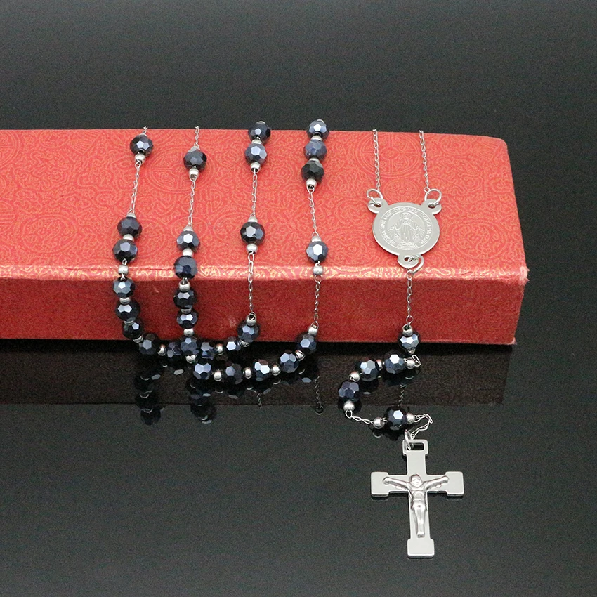 New Arrivals Necklace Jesus Christ Cross Pendant Necklace Sky Blue Bead 60CM Chain Women Virgin Mary Christian Fashion Jewelry
New Arrivals Necklace Jesus Christ Cross Pendant Necklace Sky Blue Bead 60CM Chain Women Virgin Mary Christian Fashion Jewelry