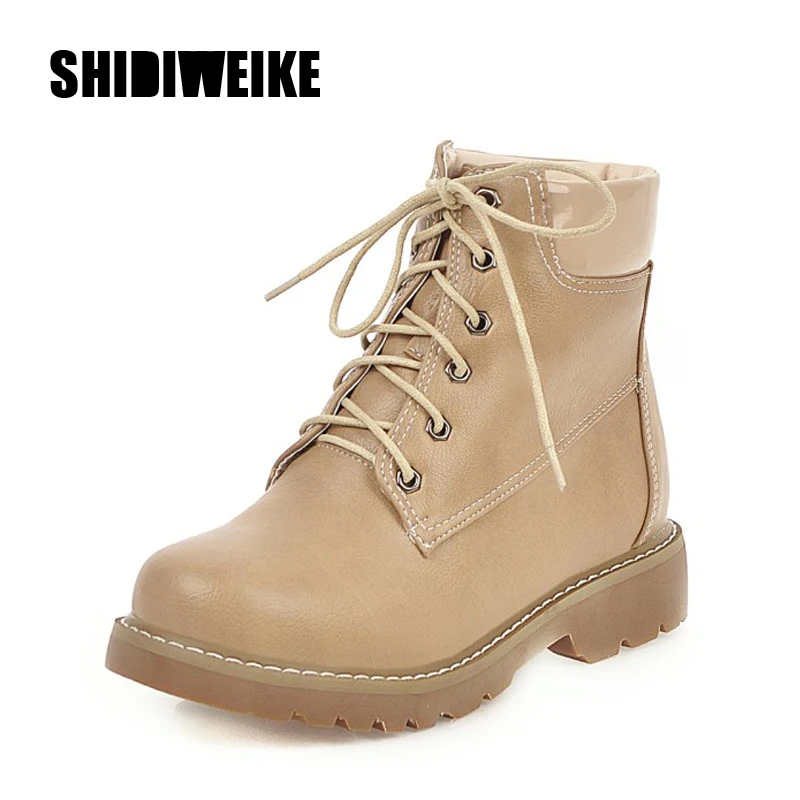 2019 New Autumn Early Winter Shoes Women Flat Heel Lace-Up Boots Fashion Keep warm Women's Boots Brand Woman Ankle Botas J722
2019 New Autumn Early Winter Shoes Women Flat Heel Lace-Up Boots Fashion Keep warm Women's Boots Brand Woman Ankle Botas J722