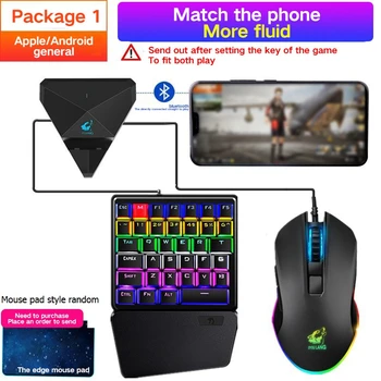 ZIYOU LANG Game Controller for PUBG Bluetooth 4.0 with Backlight Gaming Keyboard and Mouse for Android Ios Phone To PC
ZIYOU LANG Game Controller for PUBG Bluetooth 4.0 with Backlight Gaming Keyboard and Mouse for Android Ios Phone To PC