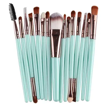 15 Pcs / Set Eyeshadow Foundation Eyebrow Lip Brush Makeup Set Of Brushes Green Rod Coffee Tube
15 Pcs / Set Eyeshadow Foundation Eyebrow Lip Brush Makeup Set Of Brushes Green Rod Coffee Tube