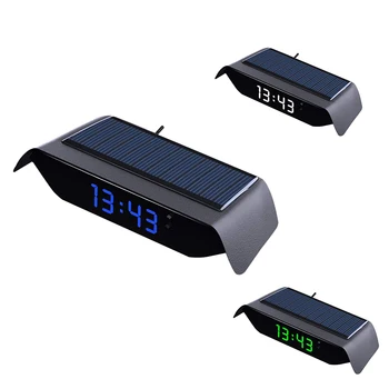Car Solar Powered Clock, 24 Hour High-Precision Electronic Watch Automatic Brightness Adjustment Thermometer 
Car Solar Powered Clock, 24 Hour High-Precision Electronic Watch Automatic Brightness Adjustment Thermometer