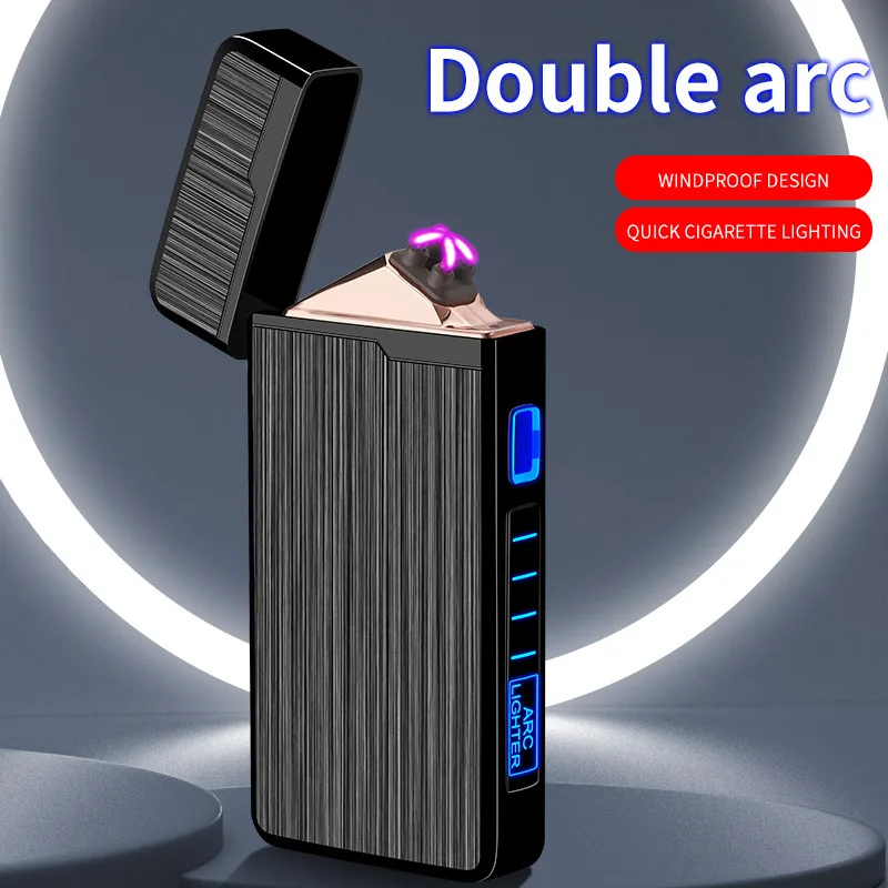 Electric Lighter Cigarette USB Rechargable Plasma Dual ARC For Smoking Windproof Flameless Lighter
Electric Lighter Cigarette USB Rechargable Plasma Dual ARC For Smoking Windproof Flameless Lighter