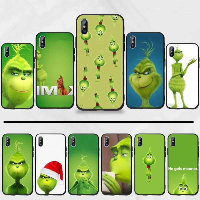 

Grinch Grinch Christmas Phone Case for iPhone 11 12 pro XS MAX 8 7 6 6S Plus X 5S SE 2020 XR