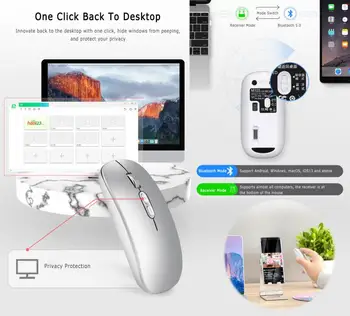 2020 Dual Mode Multifunction Bluetooth Wireless Silent Phone Mouse 1600 DPI Thin Ergonomic Optical Mice for Laptop PC ipad pro
2020 Dual Mode Multifunction Bluetooth Wireless Silent Phone Mouse 1600 DPI Thin Ergonomic Optical Mice for Laptop PC ipad pro