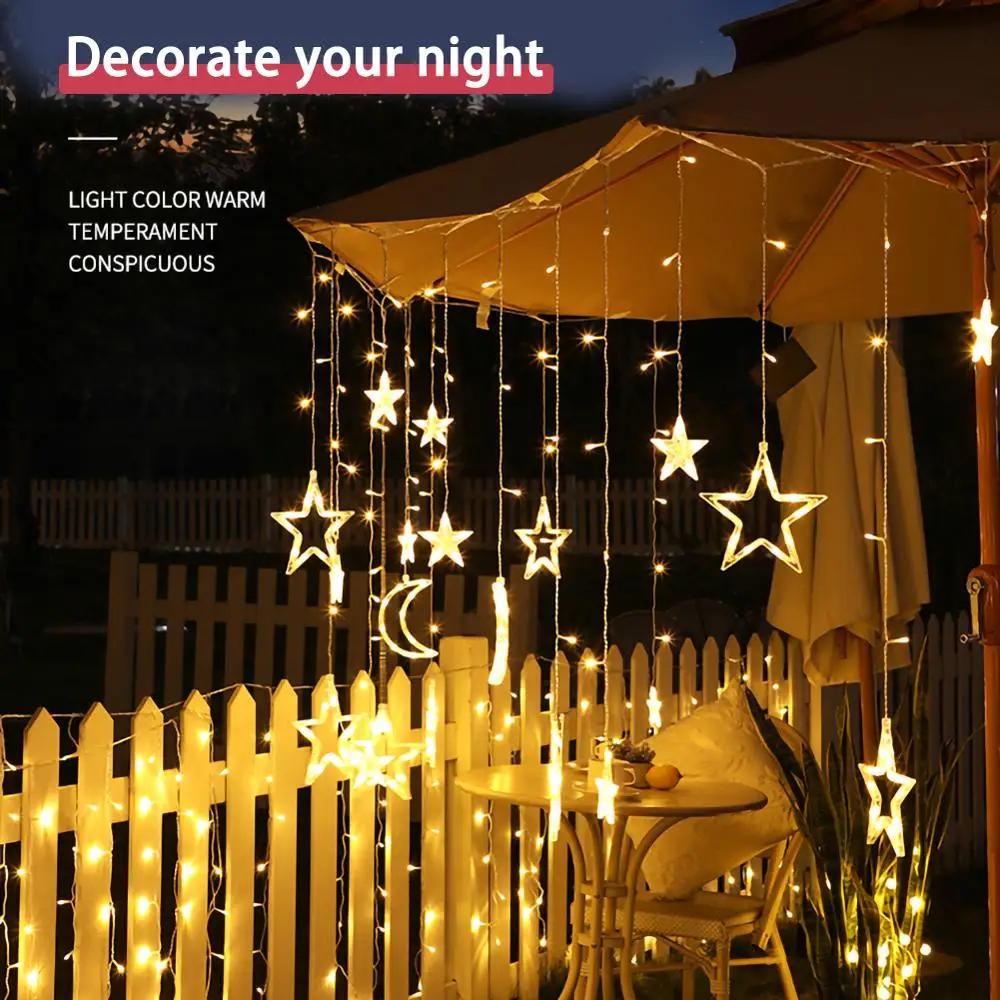138 LED 3.5M Garden Solar Fairy Lights String Lights with Remote Control Solar Light Moon Star Waterproof Lamp Christmas Decorat
138 LED 3.5M Garden Solar Fairy Lights String Lights with Remote Control Solar Light Moon Star Waterproof Lamp Christmas Decorat