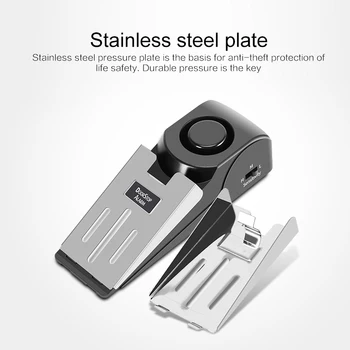 Wedge Shaped Door Stop Alarm Home Travel Security System Wireless Alert Burglar (Not Included Battery) 
Wedge Shaped Door Stop Alarm Home Travel Security System Wireless Alert Burglar (Not Included Battery)