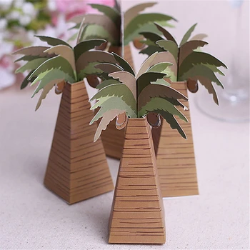 200pcs/lot Coconut Palm Tree Wedding Candy Box Chocolate Box Wedding Favor Gift Boxes Party Decoration
200pcs/lot Coconut Palm Tree Wedding Candy Box Chocolate Box Wedding Favor Gift Boxes Party Decoration