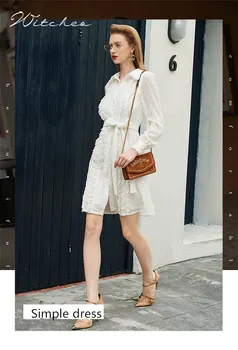 Shirt 2020 new autumn chiffon smoked French platycodon lady white dress
Shirt 2020 new autumn chiffon smoked French platycodon lady white dress