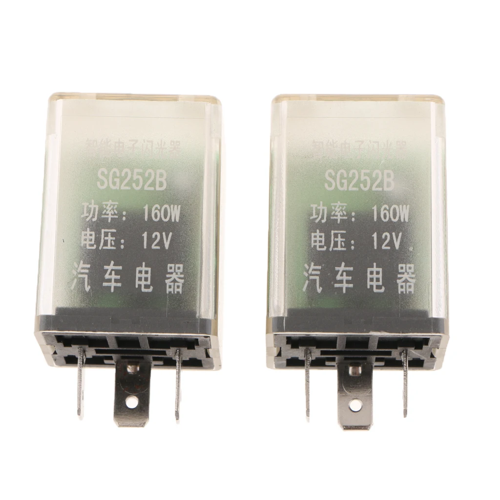 2 Pieces DC12V 160W 3Pin Turn Signal Blink LED Light Bulb Indicator Flasher Relay
2 Pieces DC12V 160W 3Pin Turn Signal Blink LED Light Bulb Indicator Flasher Relay