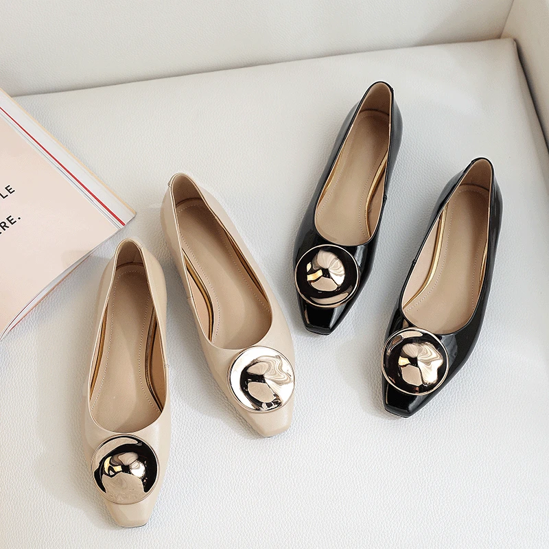 2019 Summer Online Celebrity New Style Europe And America Genuine Leather Square Head Low-Cut Low Heel Shoes Women's round Buckl
2019 Summer Online Celebrity New Style Europe And America Genuine Leather Square Head Low-Cut Low Heel Shoes Women's round Buckl