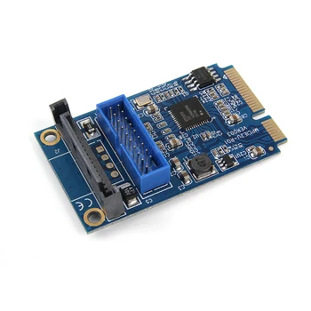 Mini PCI-E to USB3.0 Transfer Card Mini PCIe to 20pin / 19 Pin USB3.0 Expansion Card
Mini PCI-E to USB3.0 Transfer Card Mini PCIe to 20pin / 19 Pin USB3.0 Expansion Card