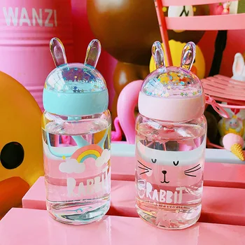 Fashion Cute Water Bottle For Girls Kids Creativity Glass Micro Landscape Rabbit Ears Mug Kawaii Portable Leak Proof WaterMJ1008
Fashion Cute Water Bottle For Girls Kids Creativity Glass Micro Landscape Rabbit Ears Mug Kawaii Portable Leak Proof WaterMJ1008