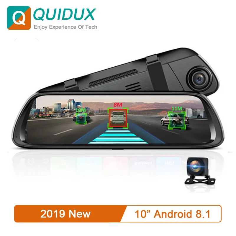 NEW 4G Android8.1 Car DVR 10 inch Smart GPS Navigator Streaming Media Dashboard ADAS Bluetooth Wifi Mirror front+rear 1080P Lens
NEW 4G Android8.1 Car DVR 10 inch Smart GPS Navigator Streaming Media Dashboard ADAS Bluetooth Wifi Mirror front+rear 1080P Lens