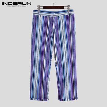 INCERUN 2020 Men Casual Pants Striped Printed Streetwear Button Long Pants Joggers Leisure Vintage Straight Trousers Men S-5XL
INCERUN 2020 Men Casual Pants Striped Printed Streetwear Button Long Pants Joggers Leisure Vintage Straight Trousers Men S-5XL