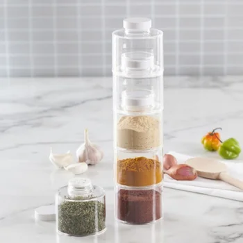 6Pcs/Set Spice Jar Pepper Shaker Box Spice Tower Herb & Spice Tools Transparent Seasoning Cans Kitchen Rack Condiment Bottles
6Pcs/Set Spice Jar Pepper Shaker Box Spice Tower Herb & Spice Tools Transparent Seasoning Cans Kitchen Rack Condiment Bottles