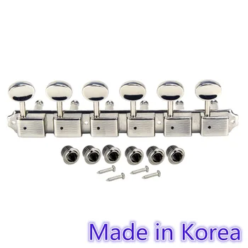 NEW Vintage Guitar Pegs Keys Strings Tuning Machine Heads Tuner 6R 6-In-line in Gang for Electric Guitar,Made in Korea
NEW Vintage Guitar Pegs Keys Strings Tuning Machine Heads Tuner 6R 6-In-line in Gang for Electric Guitar,Made in Korea