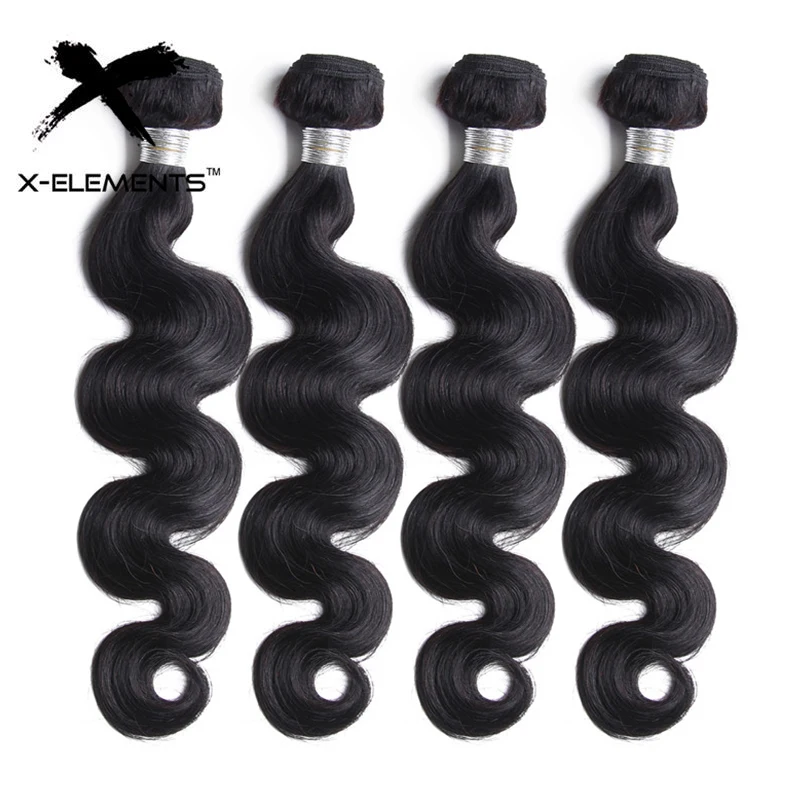 

Peruvian Body Wave Remy Hair Extensions 1/3/4 pcs 100% Human hair Weave Bundles Natural Color 8"-26" Hair Weaving Bundles Deals