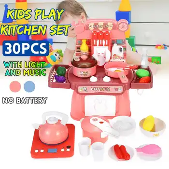 Kids Simulation Kitchen Set Pretend Play Chef Cooking Game Miniature Food Mini Cookware Spray Light Toy Children Christmas Gift 
Kids Simulation Kitchen Set Pretend Play Chef Cooking Game Miniature Food Mini Cookware Spray Light Toy Children Christmas Gift
