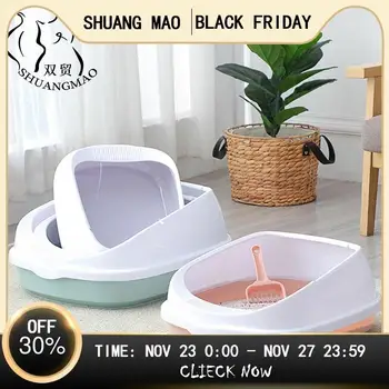 SHUANGMAO Pet Cat Toilet Bedpan Anti Splash For Cats Litter Box Dog Tray with Scoop Kitten Clean Home Plastic Sand Box Supplies
SHUANGMAO Pet Cat Toilet Bedpan Anti Splash For Cats Litter Box Dog Tray with Scoop Kitten Clean Home Plastic Sand Box Supplies