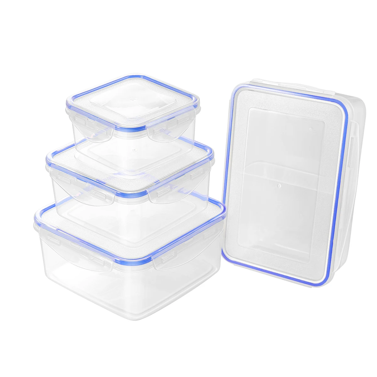 Hemoton 4PCS Transparent Simple Food Storage Containers Set for Home Store Restaurant
Hemoton 4PCS Transparent Simple Food Storage Containers Set for Home Store Restaurant