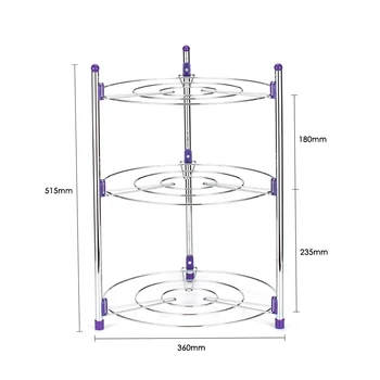 Hot Kitchen Pan Organizer Pot Rack Lid Holder Cookware Holder Crock Pot Shelf Chrome-Plated 3 Tier Round Shelf Storage Pot Rack
Hot Kitchen Pan Organizer Pot Rack Lid Holder Cookware Holder Crock Pot Shelf Chrome-Plated 3 Tier Round Shelf Storage Pot Rack