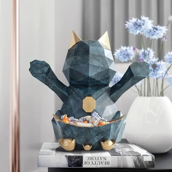 Lucky Cat Tissue Box Modern Living Room Coffee Table Desktop Drawer Tray Multi-function Key Remote Control Storage Box Sugar Jar
Lucky Cat Tissue Box Modern Living Room Coffee Table Desktop Drawer Tray Multi-function Key Remote Control Storage Box Sugar Jar