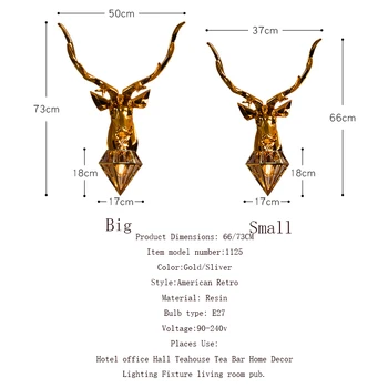 Nordic American Retro Deer Wall Lamp Antlers Wall Light Fixtures Living Room Bedroom Bedside Lamp Led Sconce Home Deco Luminaire 
Nordic American Retro Deer Wall Lamp Antlers Wall Light Fixtures Living Room Bedroom Bedside Lamp Led Sconce Home Deco Luminaire