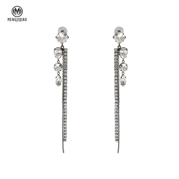 MENGJIQIAO New Korean ExaggeratedFull Shiny Crystal Tassel Long Drop Earrings For Women Fashion Patry Pendientes Jewelry 
MENGJIQIAO New Korean ExaggeratedFull Shiny Crystal Tassel Long Drop Earrings For Women Fashion Patry Pendientes Jewelry