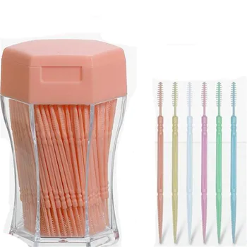 200Pcs Double-headed Dental Brush Teeth Sticks Floss Pick Toothpick Tooth Clean Oral Care Interdental brush Food grade PP 6.2cm
200Pcs Double-headed Dental Brush Teeth Sticks Floss Pick Toothpick Tooth Clean Oral Care Interdental brush Food grade PP 6.2cm