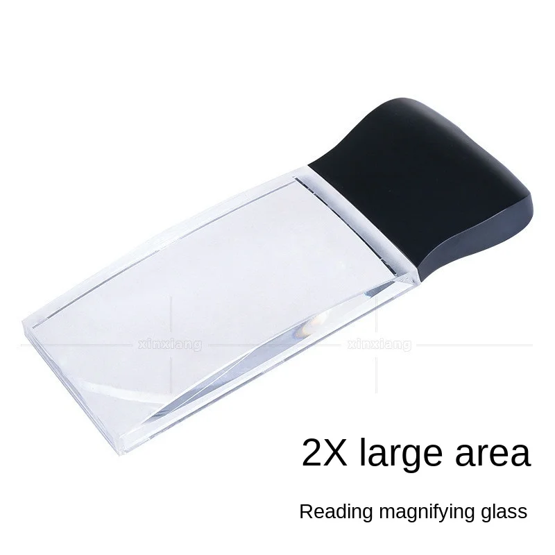 Rectangular large-area reading magnifying glass with three LED lights handheld ultra-thin optical resin high-definition mirror
Rectangular large-area reading magnifying glass with three LED lights handheld ultra-thin optical resin high-definition mirror