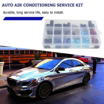 90pcs/set Universal Car AC Air Conditioning High Low Side Charging Service Port Cap Kit R134a for Nissan Mazda etc 95% Car Model
90pcs/set Universal Car AC Air Conditioning High Low Side Charging Service Port Cap Kit R134a for Nissan Mazda etc 95% Car Model