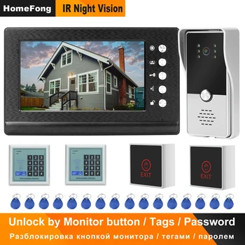Home Access Control System Support 2 Electric Locks 7 Inch Wired Video Intercom Access Controller Swiping Card / Password Unlock
Home Access Control System Support 2 Electric Locks 7 Inch Wired Video Intercom Access Controller Swiping Card / Password Unlock