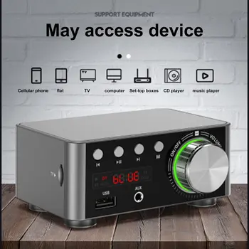 HIFI Wirless 5.0 Digital Power Audio Amplifier board Stereo AMP Amplificador Home Theater USB TF Card Player
HIFI Wirless 5.0 Digital Power Audio Amplifier board Stereo AMP Amplificador Home Theater USB TF Card Player