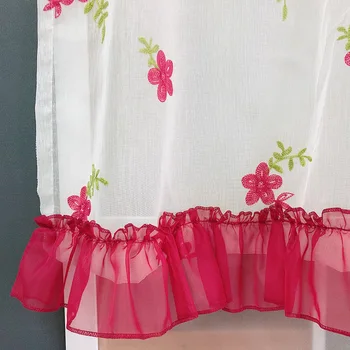 Embroidered Short Curtain Kitchen Roman Curtain Transparent Tulle Panel Window Curtain Home Decoration Small Curtain DL-WP261-3
Embroidered Short Curtain Kitchen Roman Curtain Transparent Tulle Panel Window Curtain Home Decoration Small Curtain DL-WP261-3