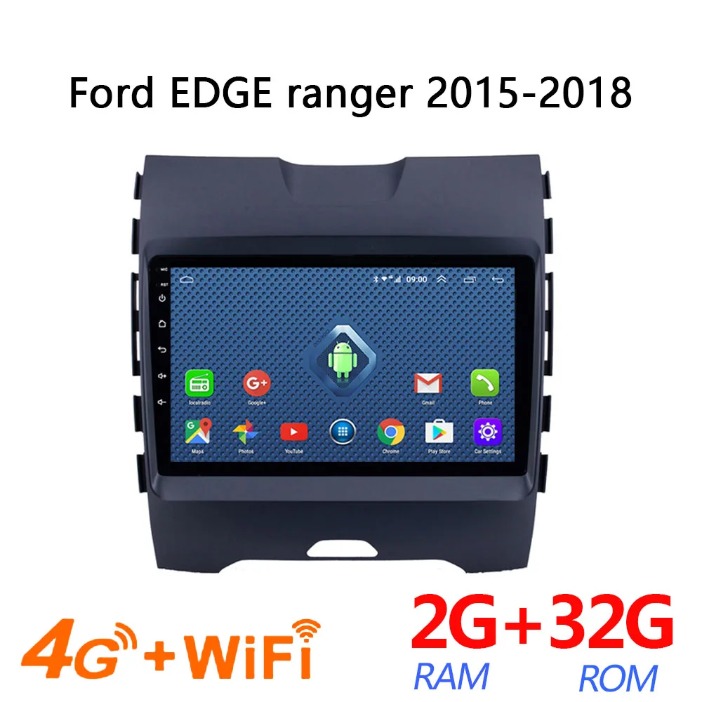 Автомобильное радио 4g Sim android 2 + 32G для Ford Edge Ranger 2015 2016 2017 2018 усилитель coche
