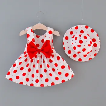 Toddler Baby Girls 6M-3T Dress Hat Outfits Dots Printed Princess Dresses Sleeveless Kids Clothes Beachwear Girls Dress Vestidos
Toddler Baby Girls 6M-3T Dress Hat Outfits Dots Printed Princess Dresses Sleeveless Kids Clothes Beachwear Girls Dress Vestidos