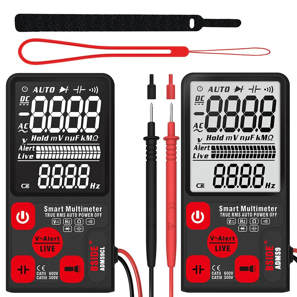 BSIDE ADMS9 ADMS9CL Smart Large Screen Ultra-thin Multimeter Mini Digital Multimeter Voltmeter Resistance NCV Continuity Test
BSIDE ADMS9 ADMS9CL Smart Large Screen Ultra-thin Multimeter Mini Digital Multimeter Voltmeter Resistance NCV Continuity Test
