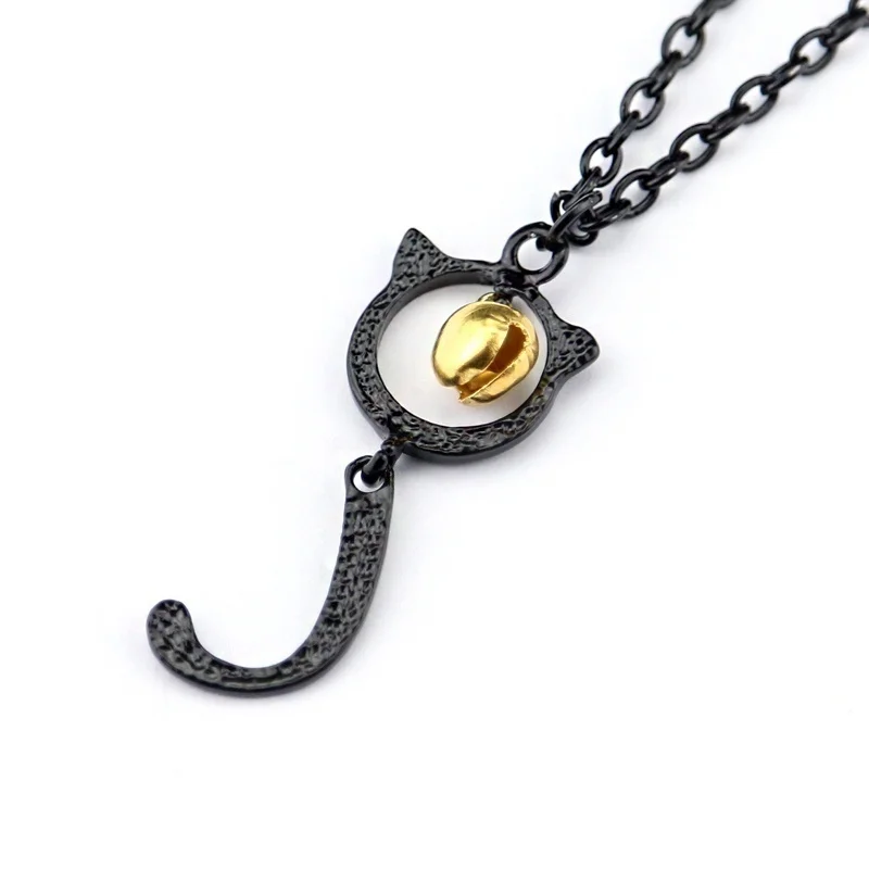 New Trendy Animal Cat Tail Black Cat Bell Shape Pendant Necklace Women's Necklace Fashion Metal Pendant Accessorie Party Jewelry
New Trendy Animal Cat Tail Black Cat Bell Shape Pendant Necklace Women's Necklace Fashion Metal Pendant Accessorie Party Jewelry