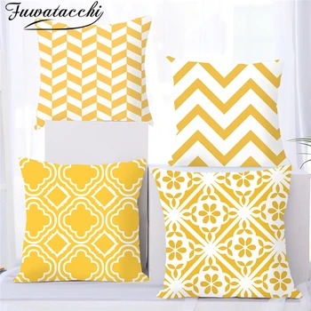 Fuwatacchi Geometric Cushion Covers Yellow Plaid Stripes Print Pillow Case For Home Chair Sofa Decoration Pillowcases 45cm*45cm
Fuwatacchi Geometric Cushion Covers Yellow Plaid Stripes Print Pillow Case For Home Chair Sofa Decoration Pillowcases 45cm*45cm
