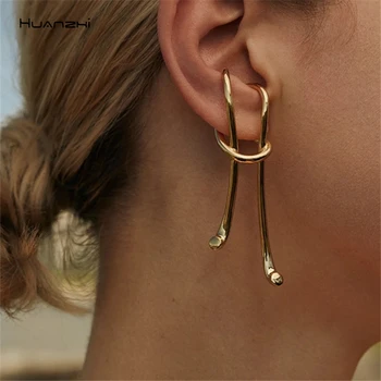 HUANZHI 2020 New Twisted Knotted Curve Personality Ear Bone Clip Long Without Piercings Trendy Earrings For Women Party Jewelry
HUANZHI 2020 New Twisted Knotted Curve Personality Ear Bone Clip Long Without Piercings Trendy Earrings For Women Party Jewelry
